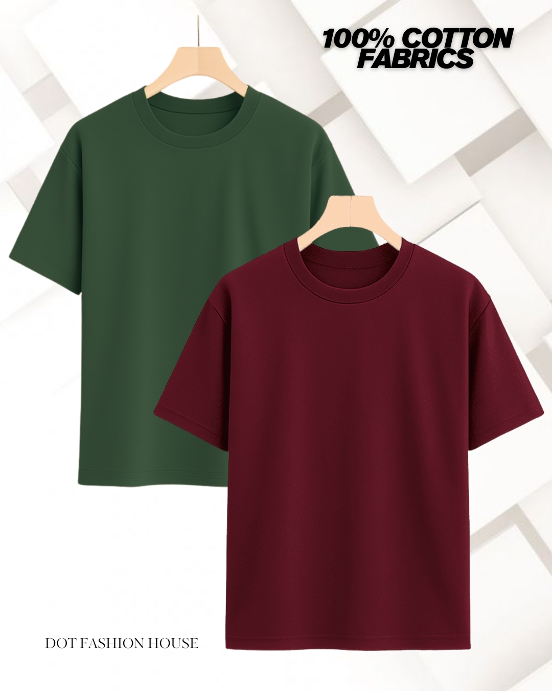 2 Pis Premium Regular Half Sleeve T-Shirt