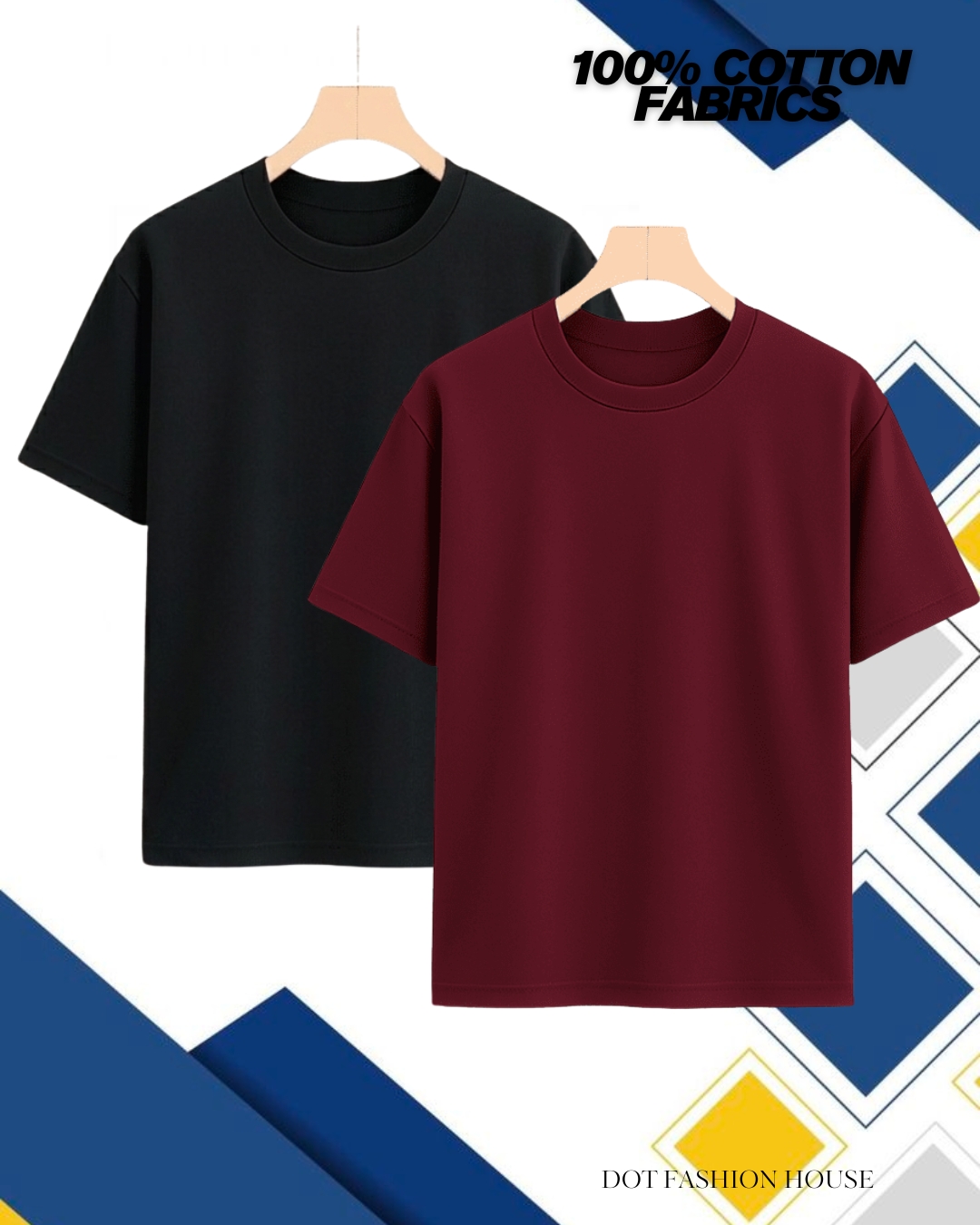 2 Pis Premium Regular Half Sleeve T-Shirt